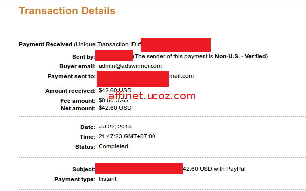 adclx payment proof
